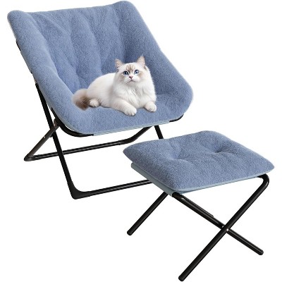 Plush Rabbit Fur Lazy Sofa Chair- Ultra-Comfortable Cozy Lounge Chair for Living Room