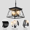 DOMETOUR 4-Light Farmhouse Chandeliers For Dining Room Black(No Bulbs)NEW SKU:W1340P206636 - 4 of 4