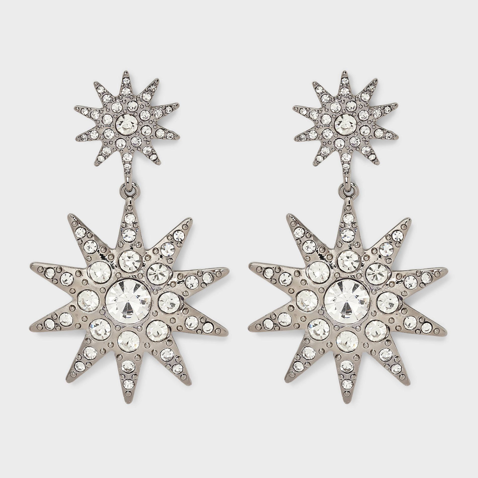 Star Drop Earrings - A New Day™ Clear
