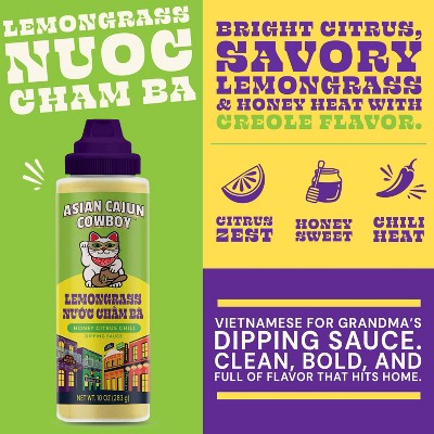 Asian Cajun Cowboy Lemongrass Bayou Honey Citrus Chili Dipping Sauce - 10oz