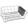 Chrome Plated Steel 2-Piece Small Dish Drainer by Sweet Home Collection® - 3 of 4