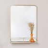 Metal Framed Wall Mirror with Shelf - 4 of 4