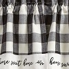 Park Designs Buffalo Check Home Lined Black and Cream Swags 72" x 36" - image 3 of 3