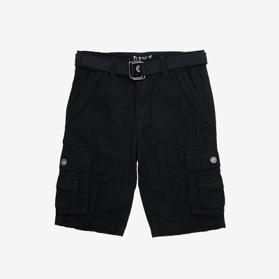 Raw X Kids and Boys 100% Cotton Belted Twill Cargo Shorts 8-18