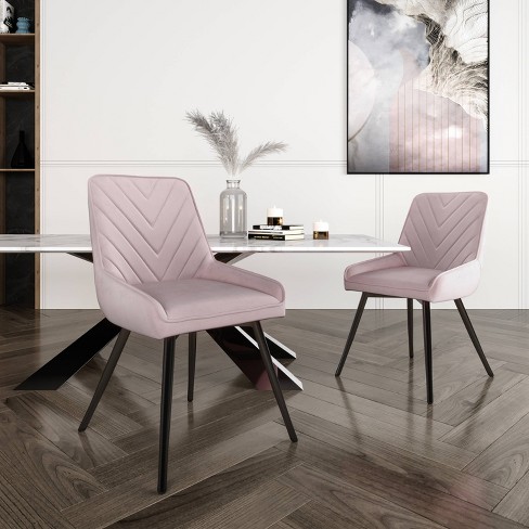 Modern pink dining online chairs