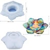 JDICTION Flower Candlestick Epoxy Silicone Mold - Lotus Tealight Holders Resin Mould for DIY Jewelry Box, Trinket/Candy Container, Home Decor - 4 of 4