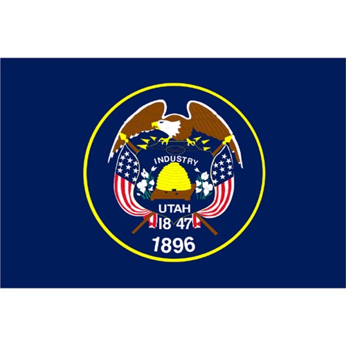 Halloween Utah State Flag - 4' x 6'