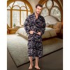 ADR Plush Fleece Men's Robe, Soft Cozy Warm Men's Bathrobe, Bath Robe - 2 of 3