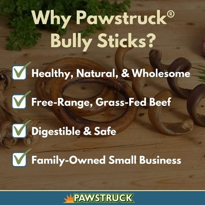 Pawstruck Natural Bully Stick Springs For Dogs Healthy Grainfree