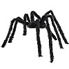 Joyfy 6.5 ft Spider Halloween Outdoor Decorations Large Hairy Props, Black Spider Decorations, Realistic Spider Party Supplies Yard House Décor - 2 of 4