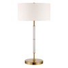 Hudson and Canal 25" Tall 2-Light Table Lamp with Fabric Shade - 2 of 4