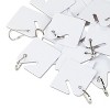 Securit Replacement Slotted Key Cabinet Tags 1 5/8 x 1 1/2 White 20/Pack 04983 - 3 of 4
