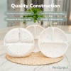 WeeSprout Toddler Plates, Silicone Divided Dishes for Toddlers and Kids, BPA-Free, 3 Pack - 4 of 4