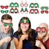 Big Dot of Happiness Ugly Sweater Glasses and Masks - Paper Card Stock Holiday and Christmas Party Photo Booth Props Kit - 10 Count - 2 of 4