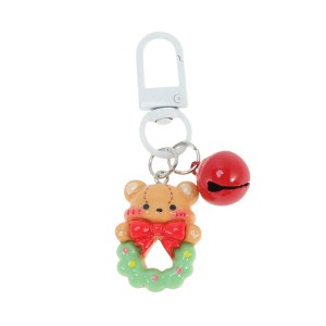 Unique Bargains Christmas Keychain Lobster Clasp Alloy Multicolor Resin - 1 of 3