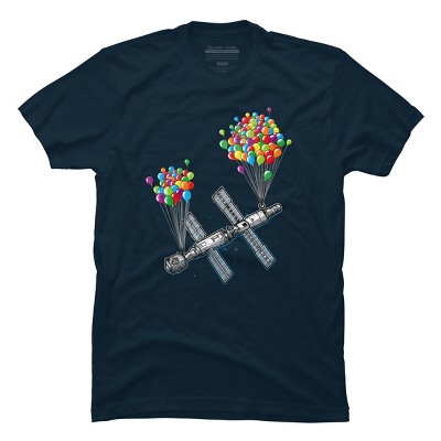 Men's Design By Humans The Magic of satellites By Raxarts T-Shirt