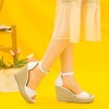 Allegra K Women's Lace Platform Espadrilles Wedge Sandals - 2 of 4