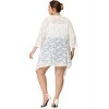 Women's Plus Size Draped Shawls Lightweight Open Front Lace Date Cardigans - Agnes Orinda - 4 of 4