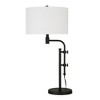 Hampton & Thyme Height-Adjustable Table Lamp with Fabric Shade - 2 of 4