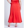 ELOQUII Women's Plus Size Maxi Satin Skirt - 4 of 4