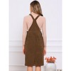 INSPIRE CHIC Women's Adjustable Straps Sleeveless Square Neck Casual Midi Dresses with Pockets - 3 of 4