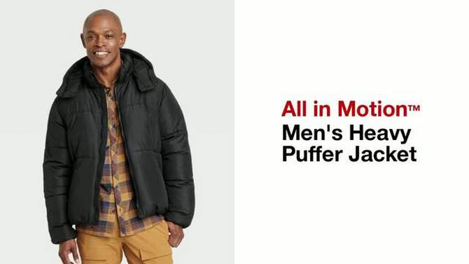 Men&#39;s Heavy Puffer Jacket - All In Motion&#8482;, 2 of 5, play video