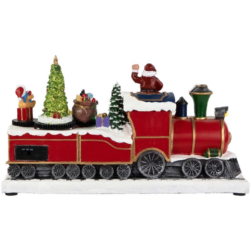 Northlight 12" LED Lighted Animated and Musical Toy Shop Train Christmas Village Display, 4 of 7