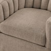 PAGED Swivel Accent Chair Modern Living Room Chairs with Vertical Channel Tufted Back and Metal Swivel Mechanism for Office - 4 of 4