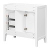 MAYEERTY 36" Bathroom Vanity without Sink Cabinet Base Solid Frame MDF Drawers White - 3 of 4