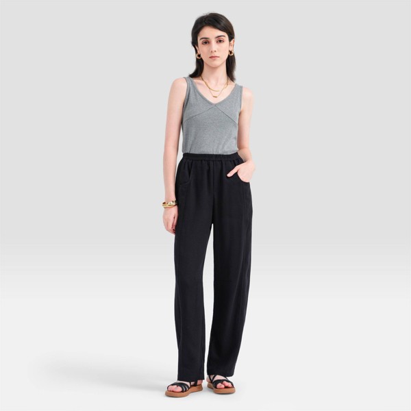 Pantalones de Pierna Recta con Cintura Elástica para Mujer - Universal Thread™ 3