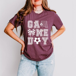 Simply Sage Market Soccer Game Day Flower Short Sleeve Tee - 1 of 4