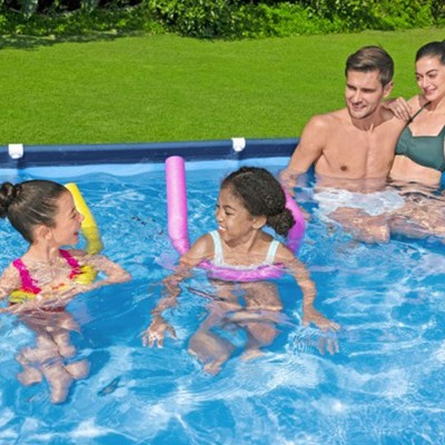 Bestway Steel Pro 13 ft x 32 in Rectangular Above Ground Pool with Filter and Pump