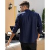 COOFANDY Men's Casual Dress Shirt Button Down Shirts Long-Sleeve Plaid Collar Denim Work Shirt - 4 of 4