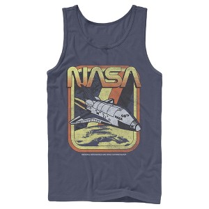 Men's NASA Retro Rocket Poster Tank Top - 1 of 3