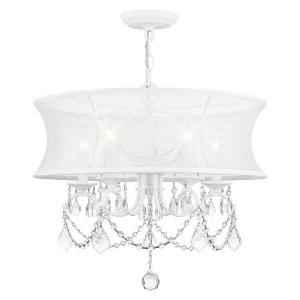 Livex Lighting Newcastle 5 - Light Chandelier in  White - 1 of 1