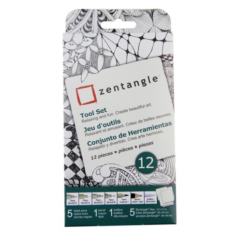 New Tangle Pattern Bullnose & Zentangle® Renaissance Tool Set Review # Zentangle #SakuraOfAmerica #TanglePatterns