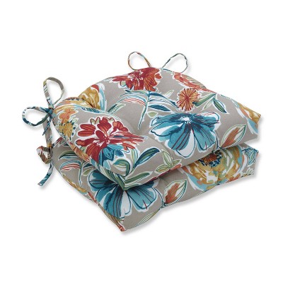 2pk Colsen Sonoma Reversible Chair Pads Beige - Pillow Perfect