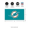 Evergreen Full Color PVC Mat, 16" x 28", Miami Dolphins Indoor and Outdoor Home Decor - 3 of 4