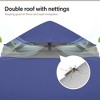 YARDGRACE Semi-Permanent Patio Gazebo 10'x10' with Expansion Bolts, Outdoor Heavy Duty Party Tent with Double Roofs - 3 of 4
