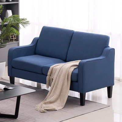 Karl Home |53.5 inch Square Arms Loveseat Sofa