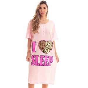 Just Love Short Sleeve Nightgown Sleep Dress for Women - 1 of 3
