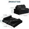Acekool 3-in-1 Foldable Sofa Bed with Pillow, Convertible Chair for Living Room, Bedroom, or Home Office, 79"x52"x8" - 2 of 4