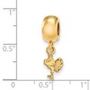 Black Bow Jewelry 14k Yellow Gold Plated Sterling Silver Virginia Tech Hokies NCAA Bead Charm - 2 of 3