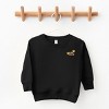 The Juniper Shop Mini Smiley Let's Go Exploring Front and Back Toddler Sweatshirt - 3 of 4