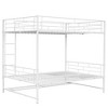 TIRAMISUBEST Twin Over Twin/Full Over Full Bunk Bed with Storage Shelf and Guardrails, Metal Bunk Bedframe with Ladder and Slats Support - 4 of 4