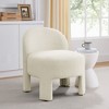 NicBex Loop Yarn Accent Chair,Upholstered Living Room Chairs with Mid-Height Curved Back,Modern Armless Chair,Accent Chairs for Living Room - 2 of 4