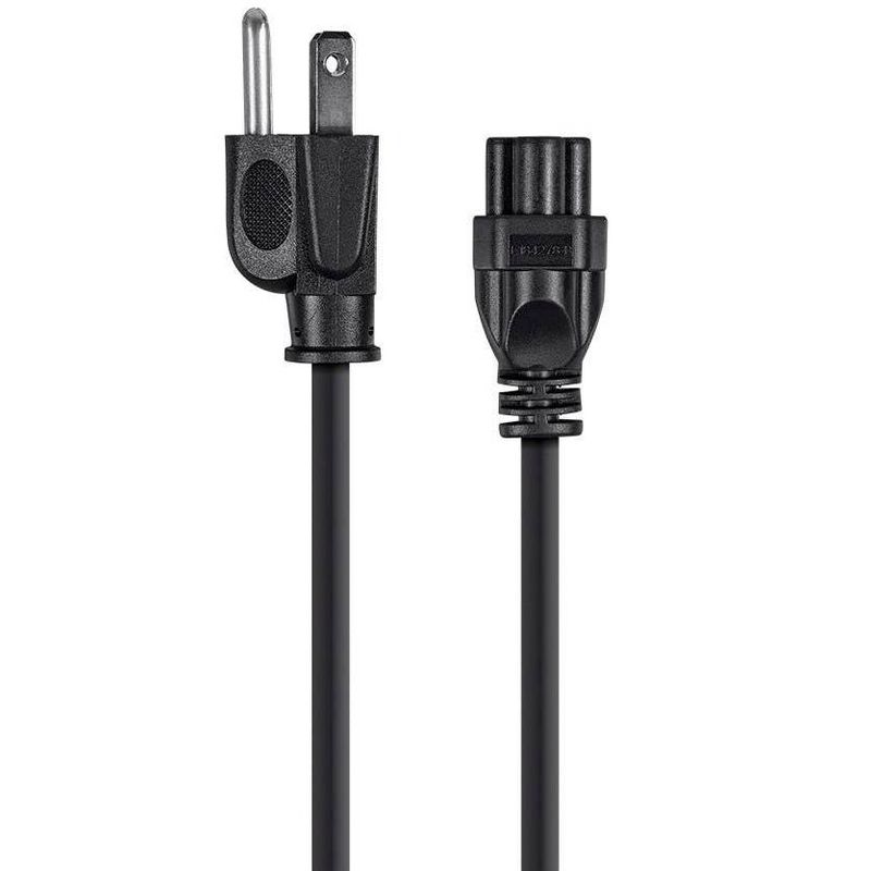 Monoprice 15ft 18AWG Grounded AC Power Cord, 10A (NEMA 5-15P to IEC-320-C5), 2 of 4
