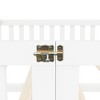 Sapphtopaz Bed Frame Pine Wood Floor Bed with Safety Guardrails and Door for Kids Apartment Space Saver Bedroom Furniture, Easy Assembly - 4 of 4