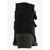 ellos Women's Two Buckle Suede Bootie (Wide Widths Available) - 3 of 4