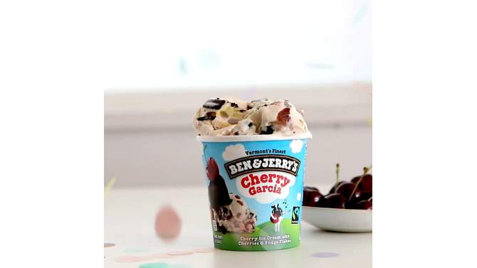 Ben & Jerry's Cherry Garcia Ice Cream - 16oz, 2 of 8, play video